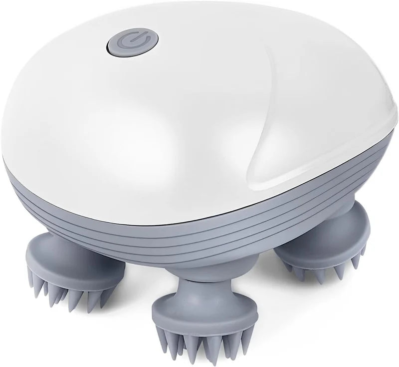 Portable 3-Speed Scalp Massager with 96 Kneading Nodes, Handheld Head Massager for Relaxation, Stress Relief & Hair Growth Support